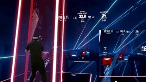Beat Saber | Oresama - Wonder Drive | Virtual Desktop, Quest 2 | Kinect Mixed Reality