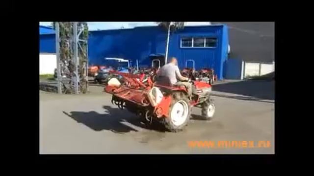 Японский минитрактор yanmar F220 смотреть онлайн
