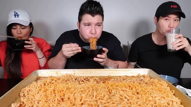 13X Spicy Nuclear Fire Noodles • New Limited Edition • MUKBANG