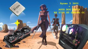 Ryzen 5 3600 + ASUS ROG STRIX RX 5700 XT GAMING OC + SSD XoMere P02 m.2 NVMe pcie 3.0x4 512 gb