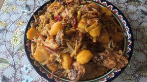 Шикарное блюдо в казане, высаживаю орех