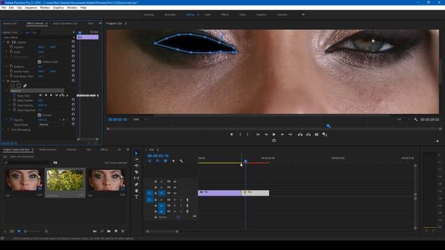 Zoom into Eye Transition - Adobe Premiere pro tutorial смотреть онлайн
