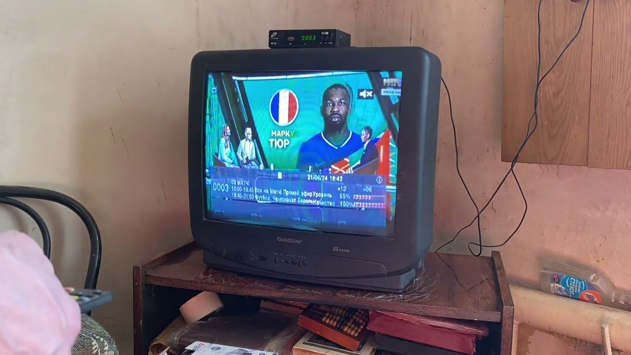 Настройка приставки Lit air 2 AC3 на телевизоре GoldStar CF-21E20B на бесплатные каналы смотреть онлайн