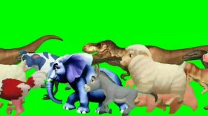 Green Screen Cartoon Animal Stampede / Stampede Green Screen