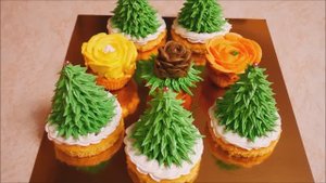 НОВОГОДНИЕ ЁЛОЧКИ кексы пирожные РЕЦЕПТ красота на НОВОГОДНИЙ стол ВКУСНАЯ , АРОМАТНАЯ выпечка