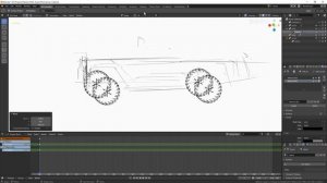 04 - 02 |  Модификатор зеркало | Blender - Grease Pencil | Таймлапс