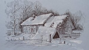 Домик в деревне. Зима