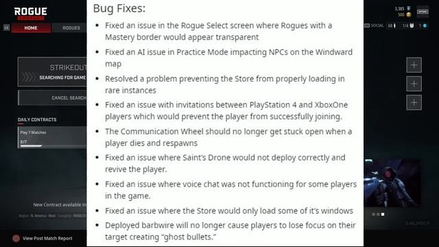 Rogue Company: Update 1.33 Patch Notes (New Hotfix, Bug Fixes & More)