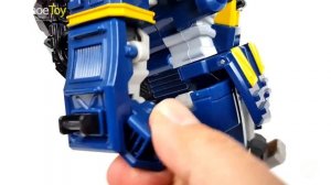 Miniforce X Penta X Bot Combine! Pentatron! Defeat the Witch & DInosaurs! I Backhoe Toy