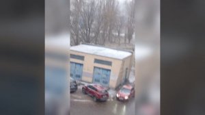 Снег в апреле.