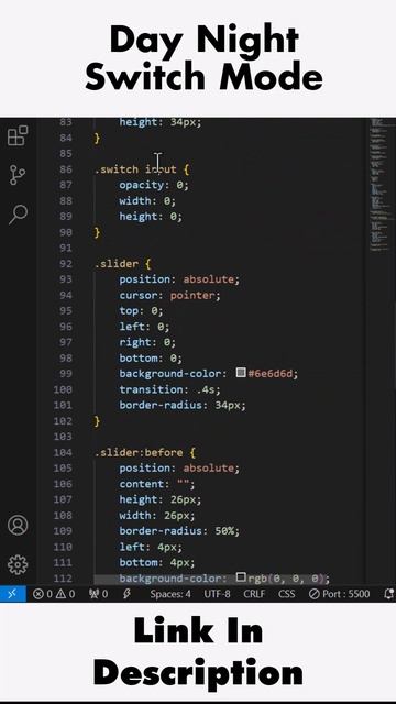 Day Night Switcher javascript Asmr #js #css #asmr смотреть онлайн