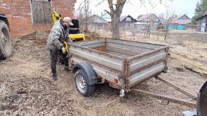 миниэкскаватор rippa, съезд и заезд на прицеп🔥