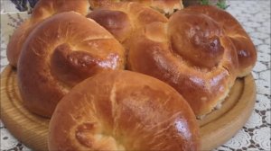 ВКУСНЫЕ булочки с яблоками на НОЧНОМ ТЕСТЕ на ВОДЕ\выпечка с яблоками\простой рецепт