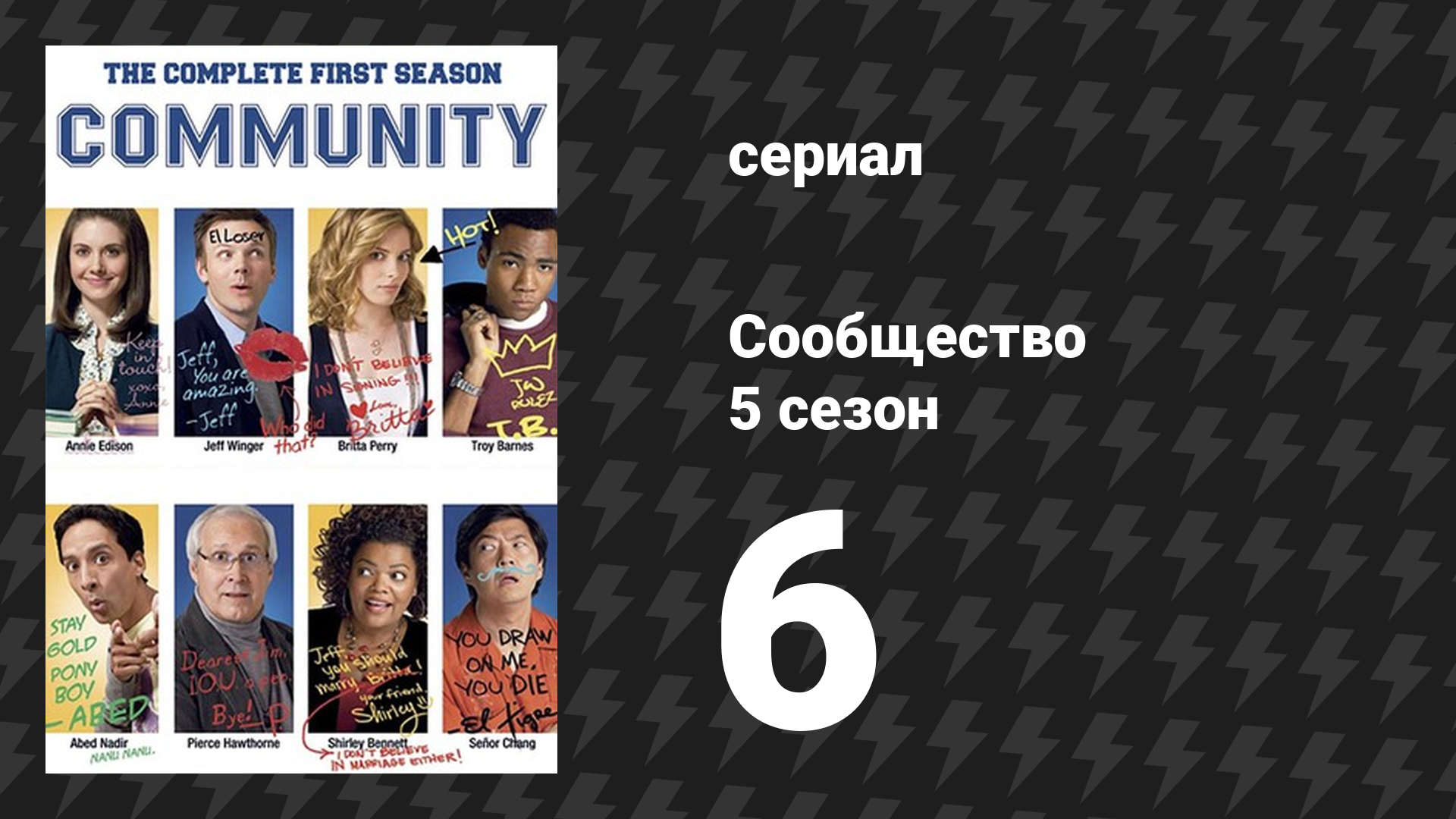 Сообщество 5 сезон 6 серия «Анализ работы доски объявлений» (сериал, 2009)