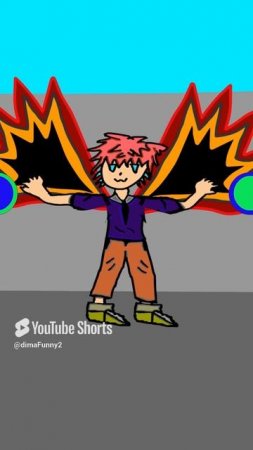Яркий с крыльями #animation #art #shorts #popular #boy