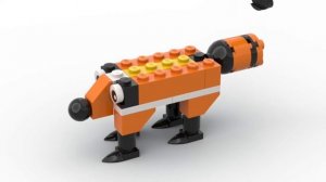 🦊Построй лису из лего. LEGO. Полибег 40218 #lego #tutorial #bricklady #animals