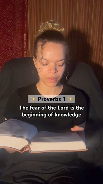 Proverbs 1 - The fear of the Lord is the beginning of knowledge. #proverbs #bibleverse #knowledge