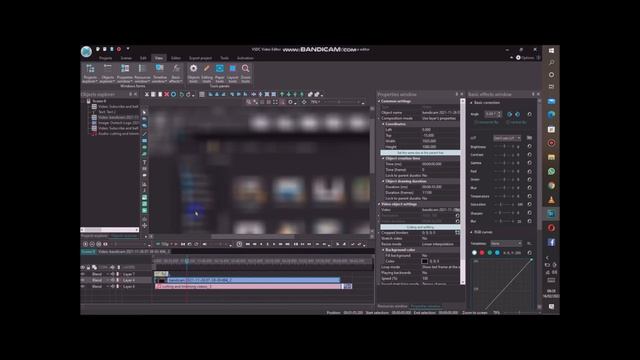 How to blur sections of a video using VSDC free video editor