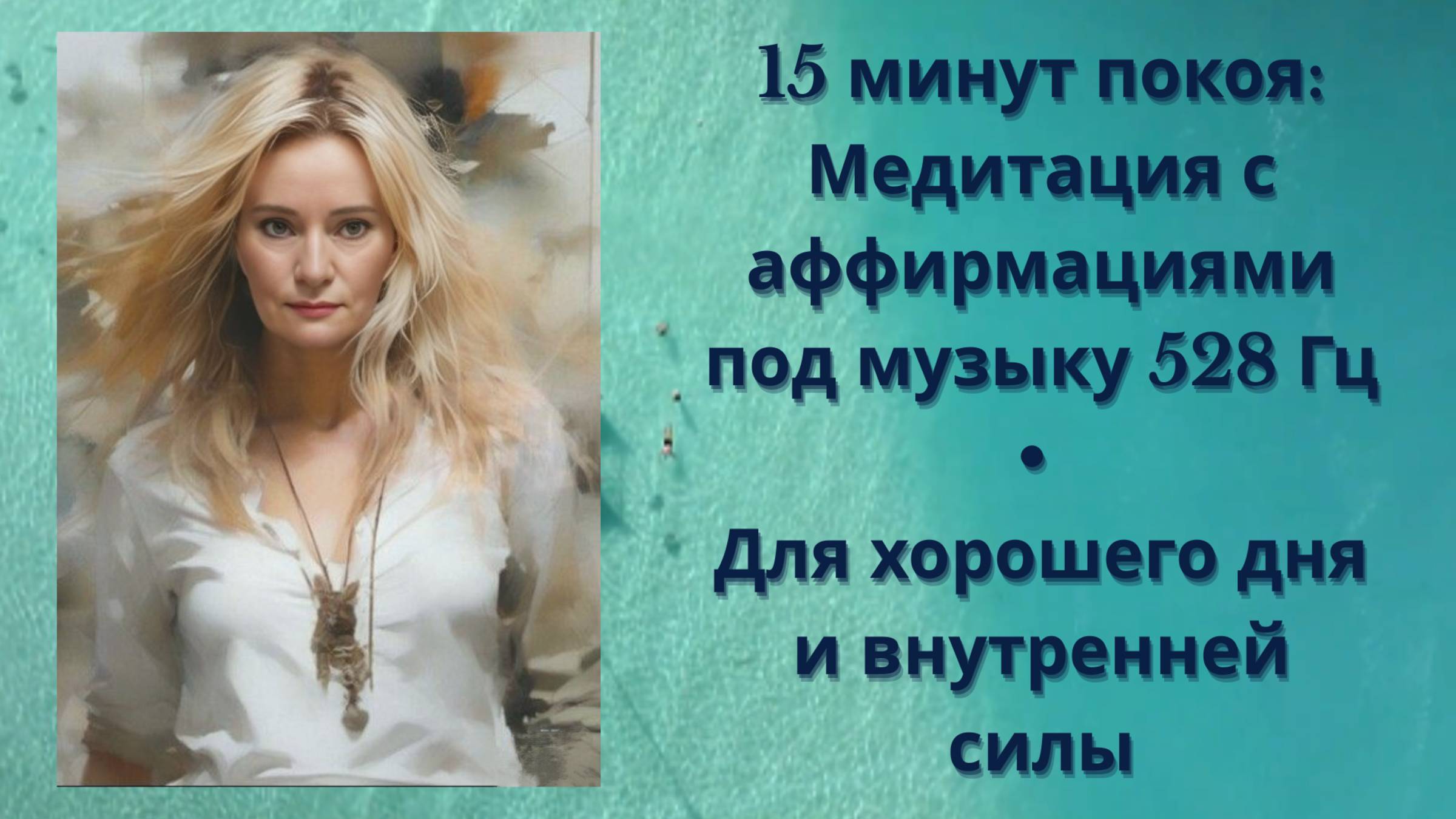 15 минут покоя: Медитация с аффирмациями под музыку 528 Гц •  Для хорошего дня и внутренней силы