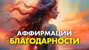 Магия Благодарности Аффирмации Благодарности.