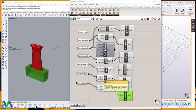 How to model a Bridge Pier in Tekla Structures using Grasshopper Link смотреть онлайн