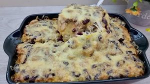 Куриная грудка с грибами и овощами запеченная в духовке_ интересные идеи для обеда или ужина,