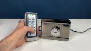 Замок электромоторный Ps-Link PS-EMTL-SS с поворотным колесом