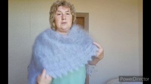 воздушные палантины из пуха, шарфы ажурные