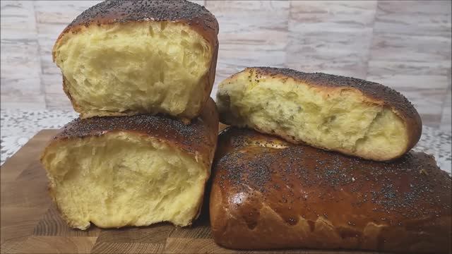 Булочки домашние на желтках с МАКОМ и КУРАГОЙ.СДОБНОЕ ТЕСТО