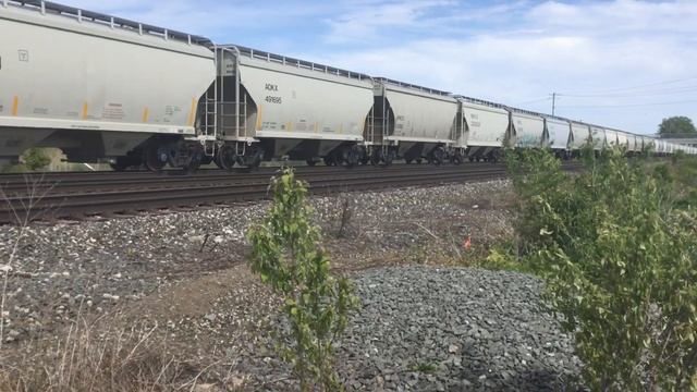 NS AC44C6M 4167 Leads WB sand or cement train Northwood 5/28/2023 смотреть онлайн