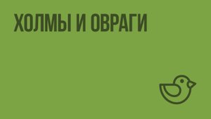 Холмы и овраги. Видеоурок по окружающему миру 3 класс