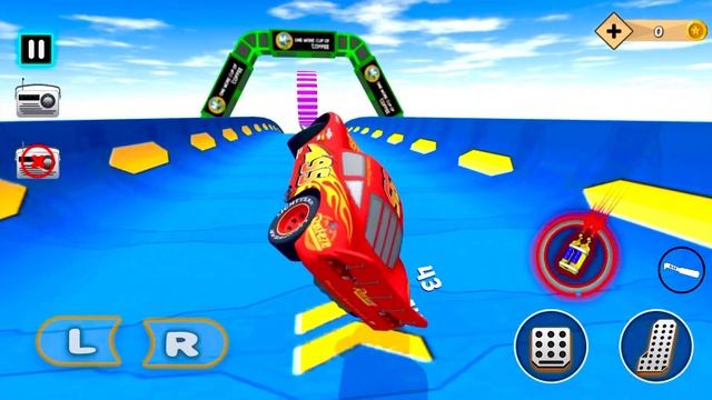 Real Stock Car Racing Stunts IMPOSSIBLE Mega Ramp Challenge - Android Gameplay