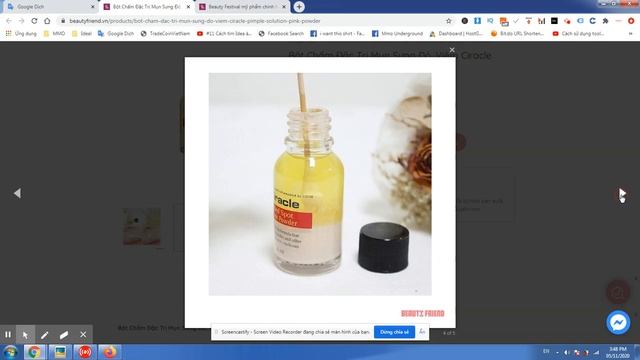 Bột Chấm Đặc Trị Mụn Sưng Đỏ, Viêm Ciracle Pimple Solution Pink Powder