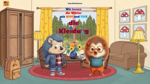 die Kleidung Одежда Wir lernen die Kleidung mit Willi und Tilli