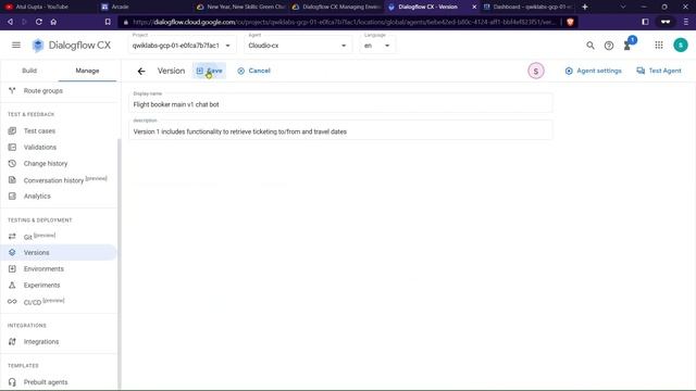 Dialogflow CX: Managing Environments [GSP929] | TheArcadeGame #qwiklabs смотреть онлайн