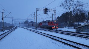 ЭП2К-354 с поездом №50 Москва-Уфа | Малаховка