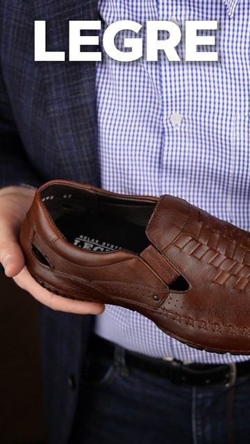 Коричневые летние мокасины LEGRE из натуральной кожи #мокасины #Legre #легре #legreshoes #легреобувь