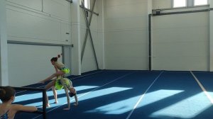 ЖП 3 спортивный, Семирякова Валерия - Романовская Анастасия , КСШОР, Балансовое упражнение