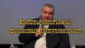Кредиты неподъемны, финансовых поступлений нет.Александр Винокуров. МЭФ 2025