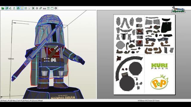 The Mandalorian papercraft смотреть онлайн