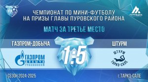 «Штурм» - «Газпром Добыча». Матч за 3 место.
