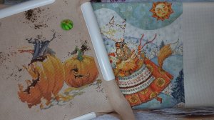 ВЫШИВАЛЬНЫЕ ЗАРИСОВКИ 8-2025 /Продвигаю процессы по игре "Кубик" и в марафоне "Волшебство осени"