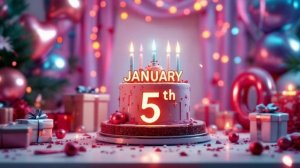 Песня поздравление с Днём рождения 5 января
