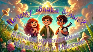 🌤 Почему облака белые? | Научное приключение с Кирой, Лео и Максом!