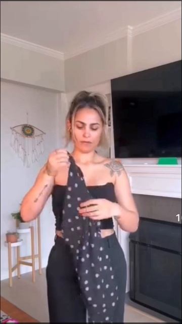 Пелерина из шарфа 2