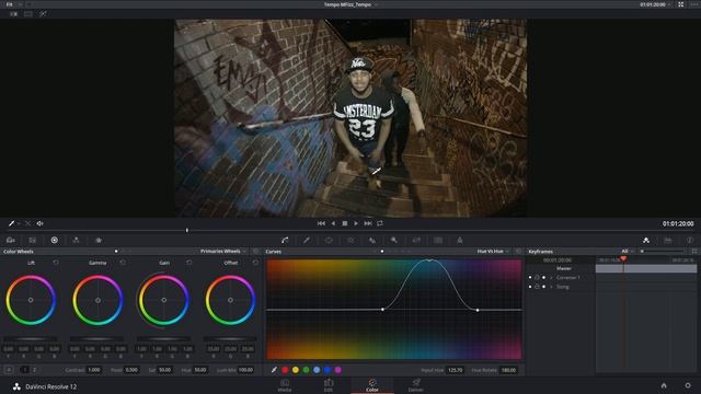 DaVinci Resolve 12 - 55a HSL Curves - Hue vs Hue/Sat/Lum смотреть онлайн