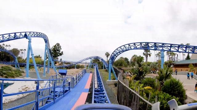 SeaWorld San Diego Manta Roller Coaster On Ride Front Seat Ultra HD 4k POV GoPro 7 HyperSmooth