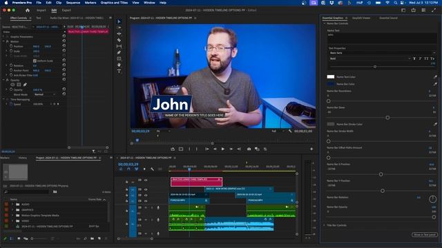 10K Giveaway – My BEST Lower Third Template For Premiere Pro! смотреть онлайн