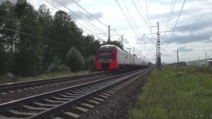 Электропоезд ЭС1П-040 "Ласточка" (ТЧ-96) скоростной поезд №707Ч/708Ч Москва - Нижний Новгород.