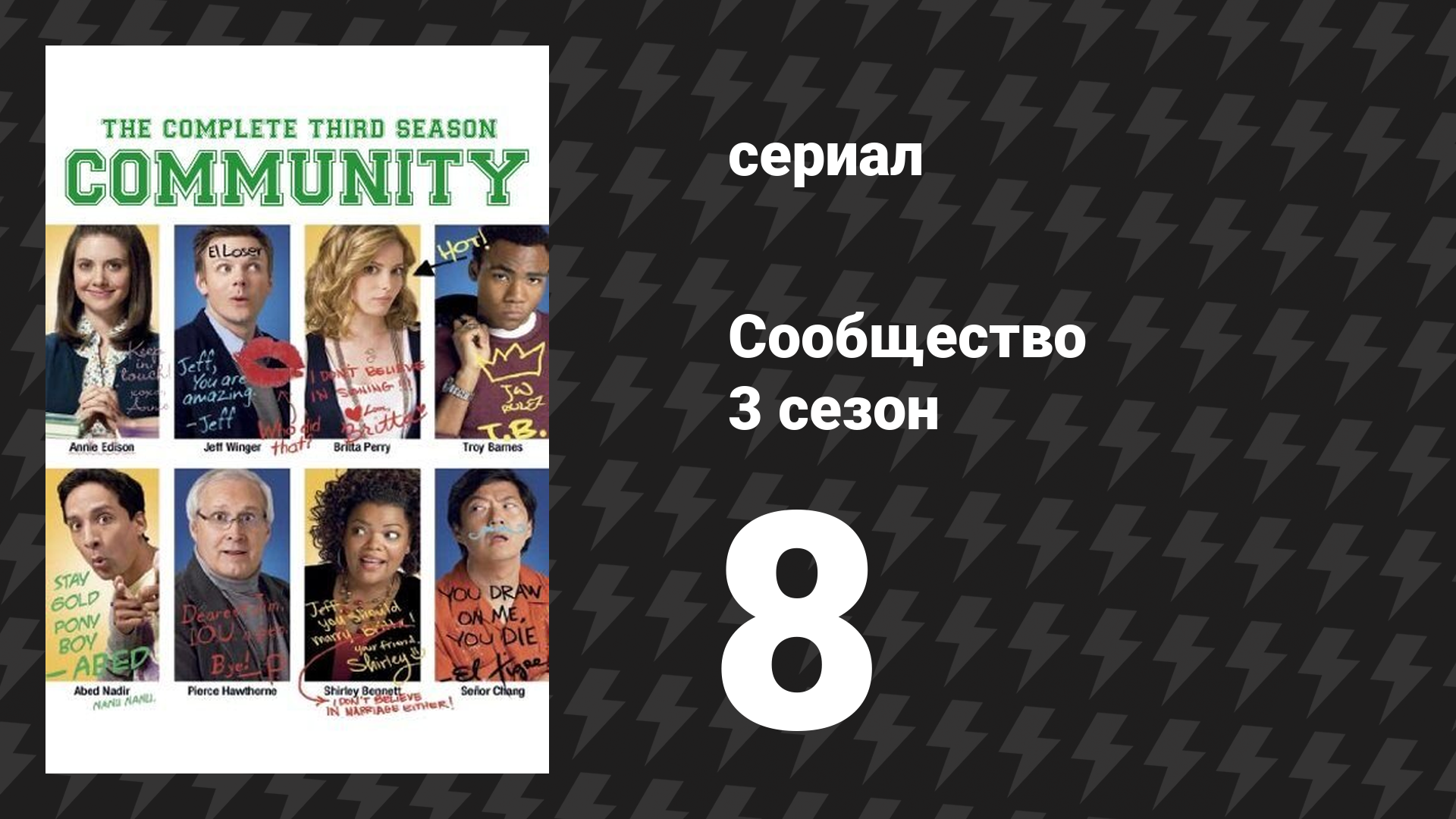 Сообщество 3 сезон 8 серия «Документальное кино: Реклама» (сериал, 2009)